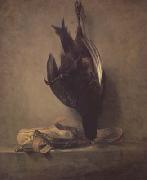 Jean Baptiste Simeon Chardin Still Life with Dead Pheasant and Hunting Bag (mk14) painting